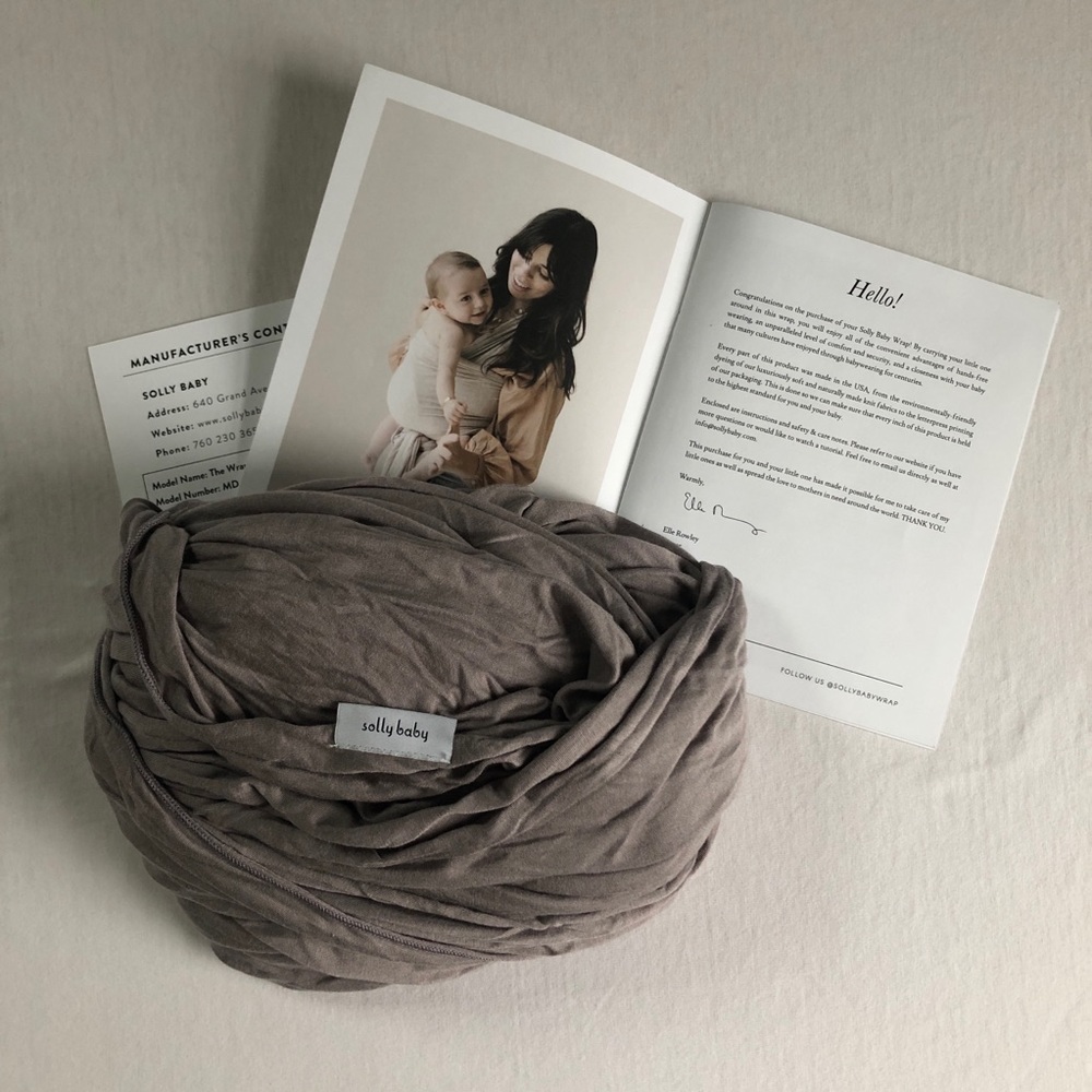 Solly Baby Taupe Color Baby Wrap